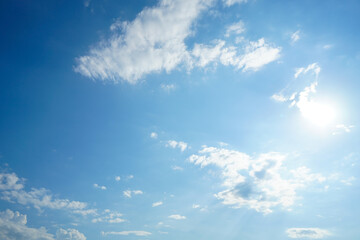 Blue sky with clouds can be use as background 