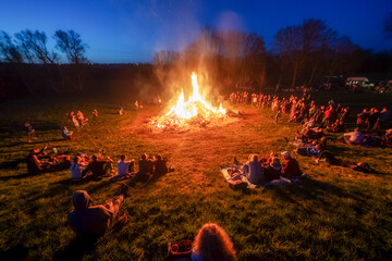 Easter bonfire, festival for children and adults in Weimar, Tiefurt 2019 - Powered by Adobe
