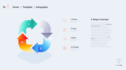 Minimalistic infographic presentation slide.