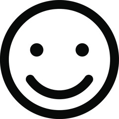 smile line icon. Face, good, happy, satisfaction, satisfied icon vector eps