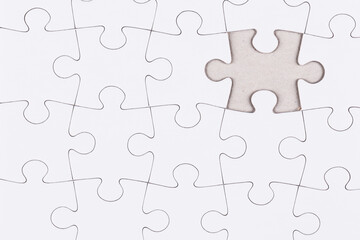 white jigsaw puzzle