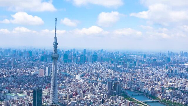 Tokyo - 東京都心 空撮映像
