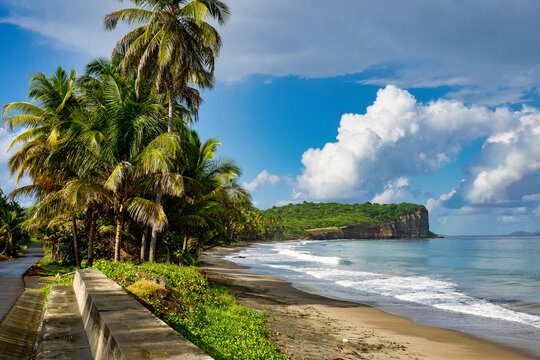 View of Antoine bay with tropical beach on Grenada island, Lesser Antilles