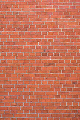 Fototapeta na wymiar Brick wall with red brick, red brick background.