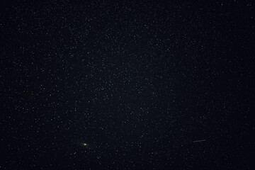 sky in the night with stars planets and comets