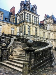 Fototapeta premium Fontainebleau Palace (Chateau de Fontainebleau). UNESCO list of World Heritage Sites. Fontainebleau, France