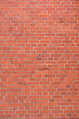 Fototapeta na wymiar Brick wall with red brick, red brick background.