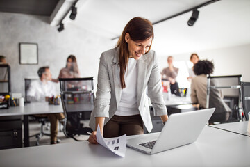 People in the background having break from work.