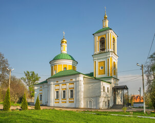 Fototapeta na wymiar Church of Beheading of John Baptist in Chekhov (former Lopasnya). Russia