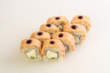 Japanese tradtional roll with salmon