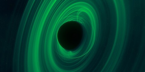Cold nebula. Dark night sky. Dark interstellar space. 2d illustration. Black hole. Shiny stars in a deep cold space. Galactic center. Matter collapse.