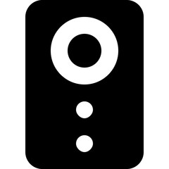 Speaker Vector Solid Icon