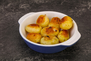Roasted baby potato in the bowl