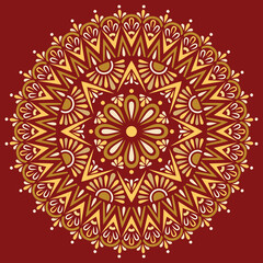 Mandala pattern color Stencil doodles sketch good mood Good for creative and greeting cards, posters, flyers, banners and covers - 436610212