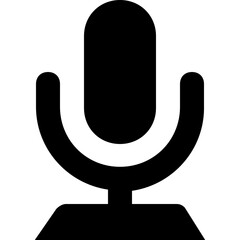 Mic Vector Solid Icon