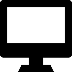 Monitor Vector Solid Icon