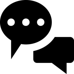 Chat Bubble Vector Solid Icon