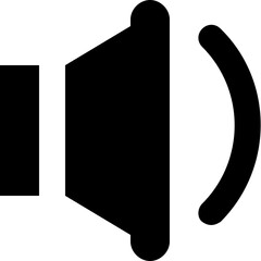 Volume Glyph Vector Icon 