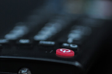 Close up tv remote control