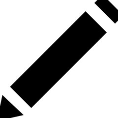 Pencil Glyph Vector Icon