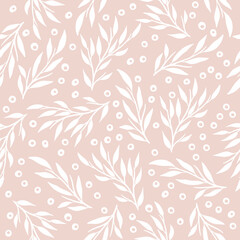 Abstract floral seamless pattern. Vector design for paper, cover, fabric, interior decor.