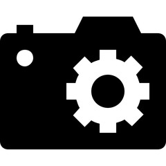 Camera Glyph Vector Icon