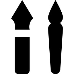 Pen Glyph Vector Icon