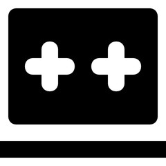 Obraz premium Whiteboard Glyph Vector Icon