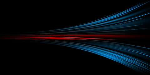 Blue and red speed abstract technology background