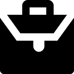Briefcase Glyph Glyph Vector Icon