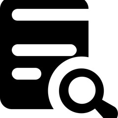 Research Glyph Glyph Vector Icon