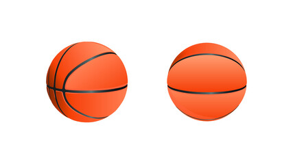 Fototapeta premium Basketball isolated on a white background