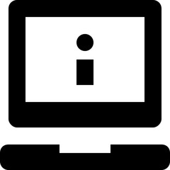 Laptop Glyph Glyph Vector Icon