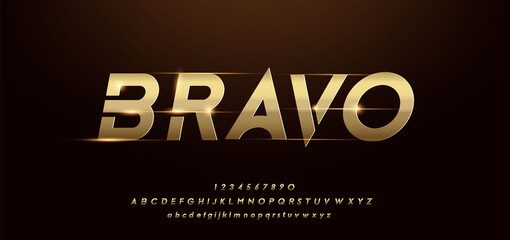 Sport Modern Alphabet Gold Font. Typography 3D urban style silver and golden fonts for technology, digital, movie logo design. vector illustration