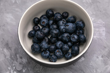 Berries on a concrete table
