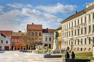 Fototapeta na wymiar Pécs downtown, Hungary - HDR Image