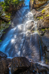 Waterfall Bystre near of The Hrinova village in central Slovakia, Europe. © Viliam