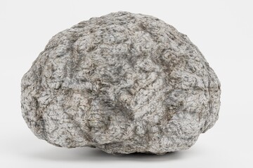 Realistic 3D Render of Rock Stone