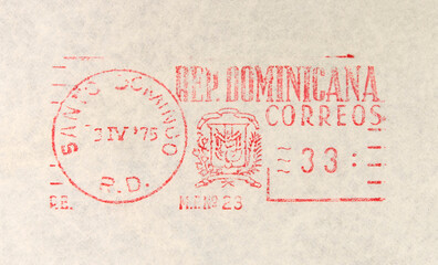 post letter mail brief stempel frankiert cancel rot red weiss white papier paper vintage retro alt...
