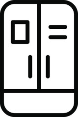 Fridge line icon refrigerator outline