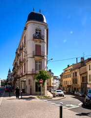 Fototapeta premium Rue Teynière à Bourg-en-Bresse, Ain, France