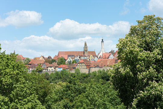 Stadtansicht von Rothenburg ob der Tauber in Deutschland
