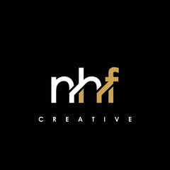 NHF Letter Initial Logo Design Template Vector Illustration