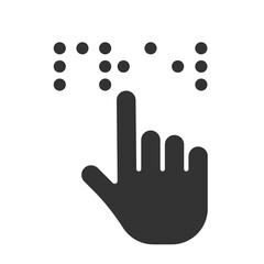 braille icon, vector - 436639620