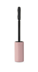 Obraz premium Mascara wand for eyelashes isolated on white. Makeup product