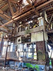Usine désaffectée du quartier de la Bastide Brazza à Bordeaux, Gironde