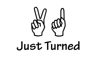 Happy Birthday, Typography for print or use as poster, card, flyer or T Shirt