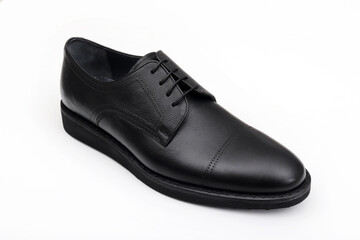 Classic black  leather men's shoes