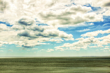 Fototapeta premium Beach in the morning in Santa Pola in southern Spain