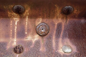 錆びたガードレール